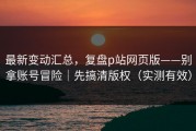 最新变动汇总，复盘p站网页版——别拿账号冒险｜先搞清版权（实测有效）